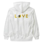 コチ(ボストンテリア)のバックプリント:ボストンテリア(月LOVE)[v2.8k] Heavyweight Zip Hoodie