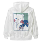 tafu tafuのかわいいポーズのしろぎんしま Heavyweight Zip Hoodie