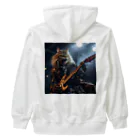 Gavi'sのRockなCat ギターバージョン3 Heavyweight Zip Hoodie