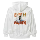 FOOF DESIGN のEARTH WALKER （地球歩行士）【英語バージョン】 Heavyweight Zip Hoodie