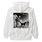 宇宙開発デザイン科の犬の散歩が日課です Heavyweight Zip Hoodie