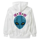 LalaHangeulの외계인(宇宙人) ハングルデザイン Heavyweight Zip Hoodie