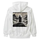 d-design-labの戦に敗れた武士が佇む風景画4 Heavyweight Zip Hoodie