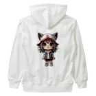 RANRAN2432MPJの猫派アイドル【にゃ美ちゃん】 Heavyweight Zip Hoodie