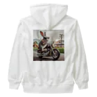 やんちゃな動物達のやんバニー　バイクver Heavyweight Zip Hoodie