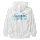 MACKEREL WATER POLOのMACKEREL（メインロゴカラー）背面のみプリント Heavyweight Zip Hoodie