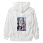 巫女スタぐらむの日本刀をもった美少女 Heavyweight Zip Hoodie