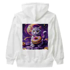 メロンパン猫の土星でドーナツ食べたい Heavyweight Zip Hoodie