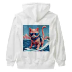 メロンパン猫のサーファーキャット Heavyweight Zip Hoodie