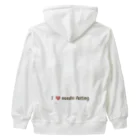 t & fluffyの羊毛フェルト好きさんに贈る I am ニードルフェルター I love ニードルフェルト グッズ Heavyweight Zip Hoodie