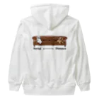 犬グッズの店しえるぶるーのソーシャルディスタンス　プードル Heavyweight Zip Hoodie