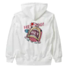 イラスト MONYAAT のHEY YOU!*釣れたかもA* Heavyweight Zip Hoodie