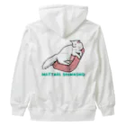 Lily bird（リリーバード）のくつろぎニャンコ ロゴ入り② Heavyweight Zip Hoodie