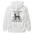 onehappinessのミニチュアピンシャー Heavyweight Zip Hoodie