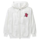 CARPE DIEMの安全ピンハート Heavyweight Zip Hoodie