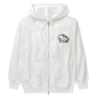 紫咲うにのながくないうつぼ ドット Heavyweight Zip Hoodie