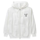 お母さんの気まぐれの面長の牛 Heavyweight Zip Hoodie