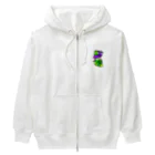 ☆あゆ ころ たろの☆ ハッピーライフの秋だね カッパと葡萄 Heavyweight Zip Hoodie