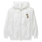 ニャンコ一族のかわいいさち Heavyweight Zip Hoodie