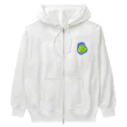 ☆あゆ ころ たろの☆ ハッピーライフのカッパワッペン Heavyweight Zip Hoodie