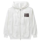 ムーンライトのイラスト風SAKURA Heavyweight Zip Hoodie