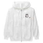 SNOW_DROPのうさぎ年のうさぎはニンジン食べる Heavyweight Zip Hoodie