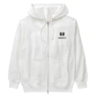 塩むすびの部屋の腹ぺこボーダーコリー Heavyweight Zip Hoodie