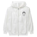 QUQU_WORKSの能面 ブラック Heavyweight Zip Hoodie