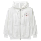 *NAGI*（ナギ）の可愛い動物こけしトリオ Heavyweight Zip Hoodie