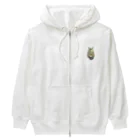 桃くるみSHOPのしっぽマフラーにゃん Heavyweight Zip Hoodie