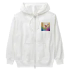 dolphineのHealing Rainbow butterfly Heavyweight Zip Hoodie