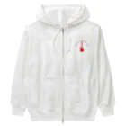 サトオの赤いギター Music is a safe…ギタリスト名言　黒 Heavyweight Zip Hoodie