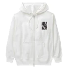 メカニカルシンセゾンビオンラインのメカニカルシンセゾンビガールのイラストのグッズ Heavyweight Zip Hoodie