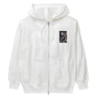 メカニカルシンセゾンビオンラインのメカニカルシンセゾンビガールのイラストのグッズ　#4 Heavyweight Zip Hoodie