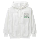 こりすまるの夢幻　鳩　清ら Heavyweight Zip Hoodie