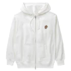 ただの猫好きのWhite Free Cute Funny Cat T-shirt Heavyweight Zip Hoodie