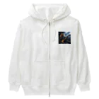 Gavi'sのRockなCat ギターバージョン3 Heavyweight Zip Hoodie