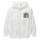 Satochuのオリエンタルショートヘア Heavyweight Zip Hoodie