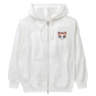 cozetの目を輝かせている猫 Heavyweight Zip Hoodie