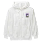 kazu_gの弁財天（切抜きロゴ/淡色グッズ用） Heavyweight Zip Hoodie