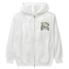 忍者の日本のイラストグッズ Heavyweight Zip Hoodie