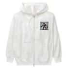 summerのショップのかっこいいロボットのイラストグッズ Heavyweight Zip Hoodie