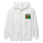 nomad4491のドット絵のディジュリドゥ Heavyweight Zip Hoodie