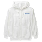 ON NOtEの韓国 ロゴブルー Heavyweight Zip Hoodie