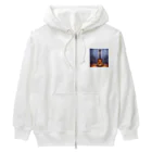 nomad4491のドット絵のペダルスチールギター Heavyweight Zip Hoodie