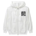 YoMiTの有名な観光スポットイメージ画像：アンコールワット（カンボジア） Heavyweight Zip Hoodie