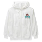 ワンダーワールド・ワンストップの海辺のかわいい女の子③ Heavyweight Zip Hoodie