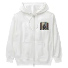 oki プリントショップの都会で暮らすゴリラ Heavyweight Zip Hoodie