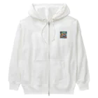 マーブの自然の動物園 Heavyweight Zip Hoodie