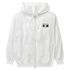 id-linkのフィルムカメラのレンジファインダーカメラ風 Heavyweight Zip Hoodie